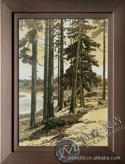 太阳树木现代简约装饰画 自然美学与商业机遇的融合